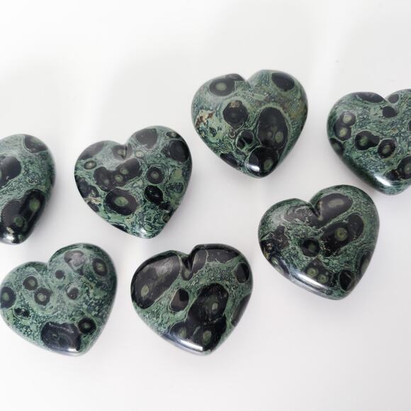 You Pick Kabamba Jasper Heart Crystal Carving Grounding Crystal - Picture 2 of 10